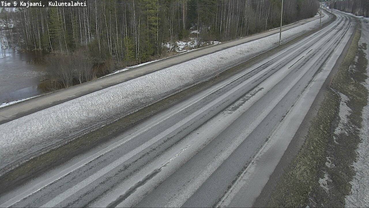 Weather Camera Image Väg 5 Kajaani, Kuluntalahti, Kajaani, Kainuu