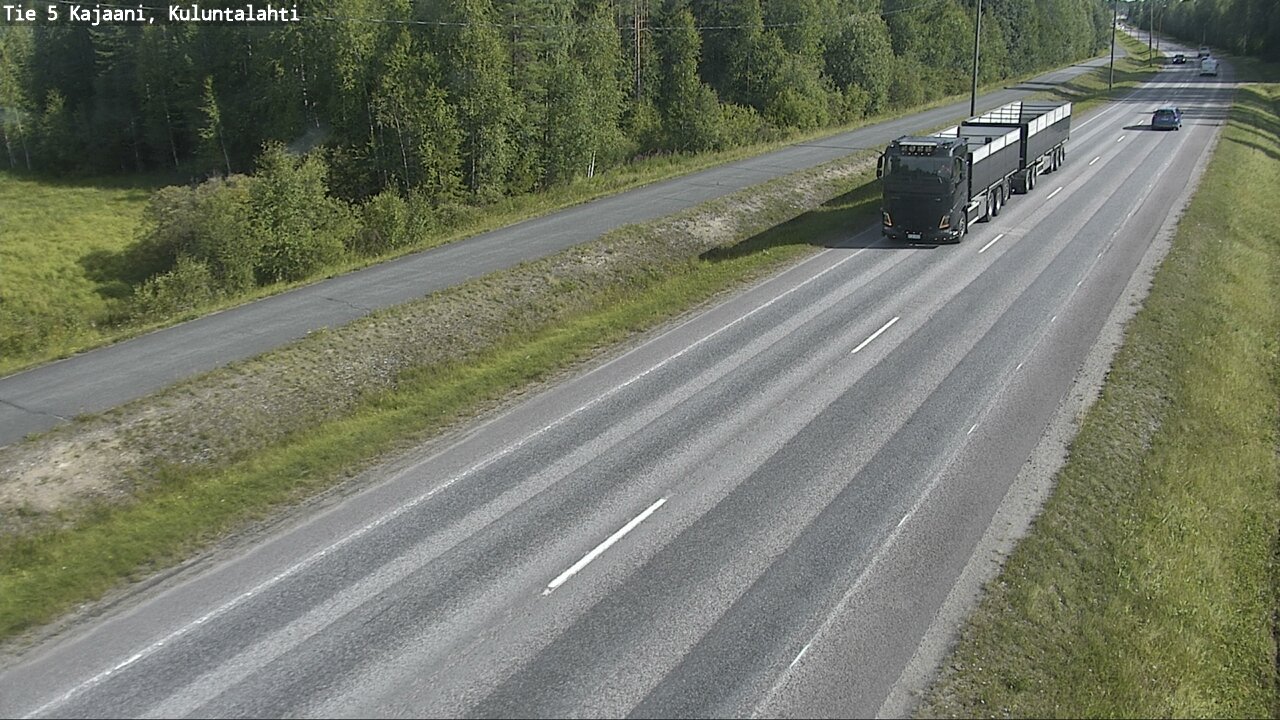 Weather Camera Image Road 5 Kajaani, Kuluntalahti, Kajaani, Kainuu