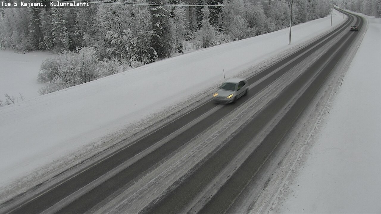 Weather Camera Image Väg 5 Kajaani, Kuluntalahti, Kajaani, Kainuu