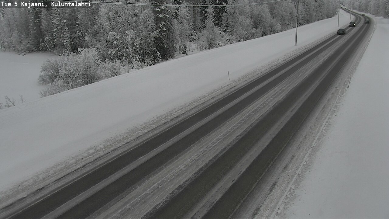 Weather Camera Image Väg 5 Kajaani, Kuluntalahti, Kajaani, Kainuu