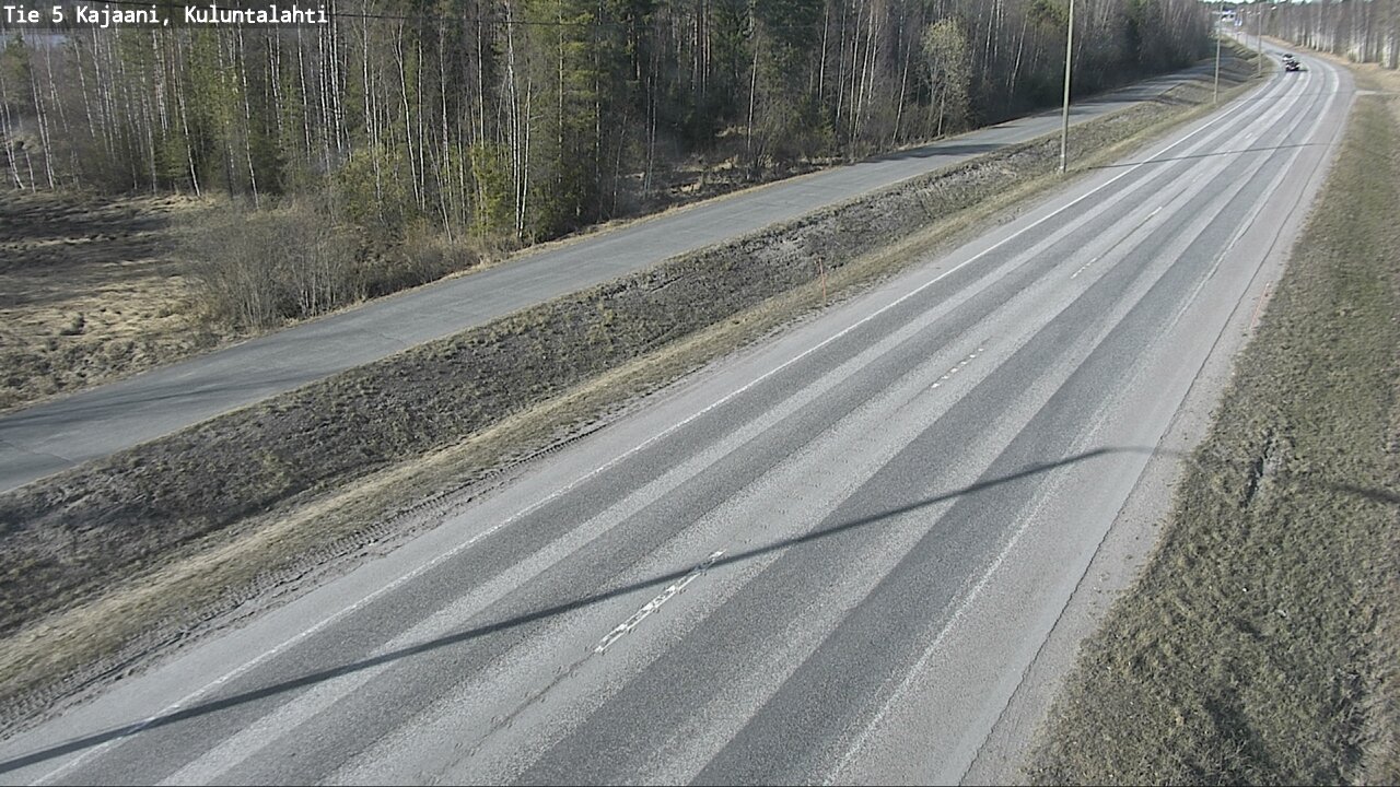 Weather Camera Image Väg 5 Kajaani, Kuluntalahti, Kajaani, Kainuu