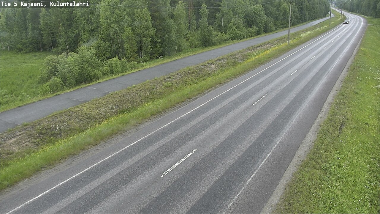 Weather Camera Image Väg 5 Kajaani, Kuluntalahti, Kajaani, Kainuu