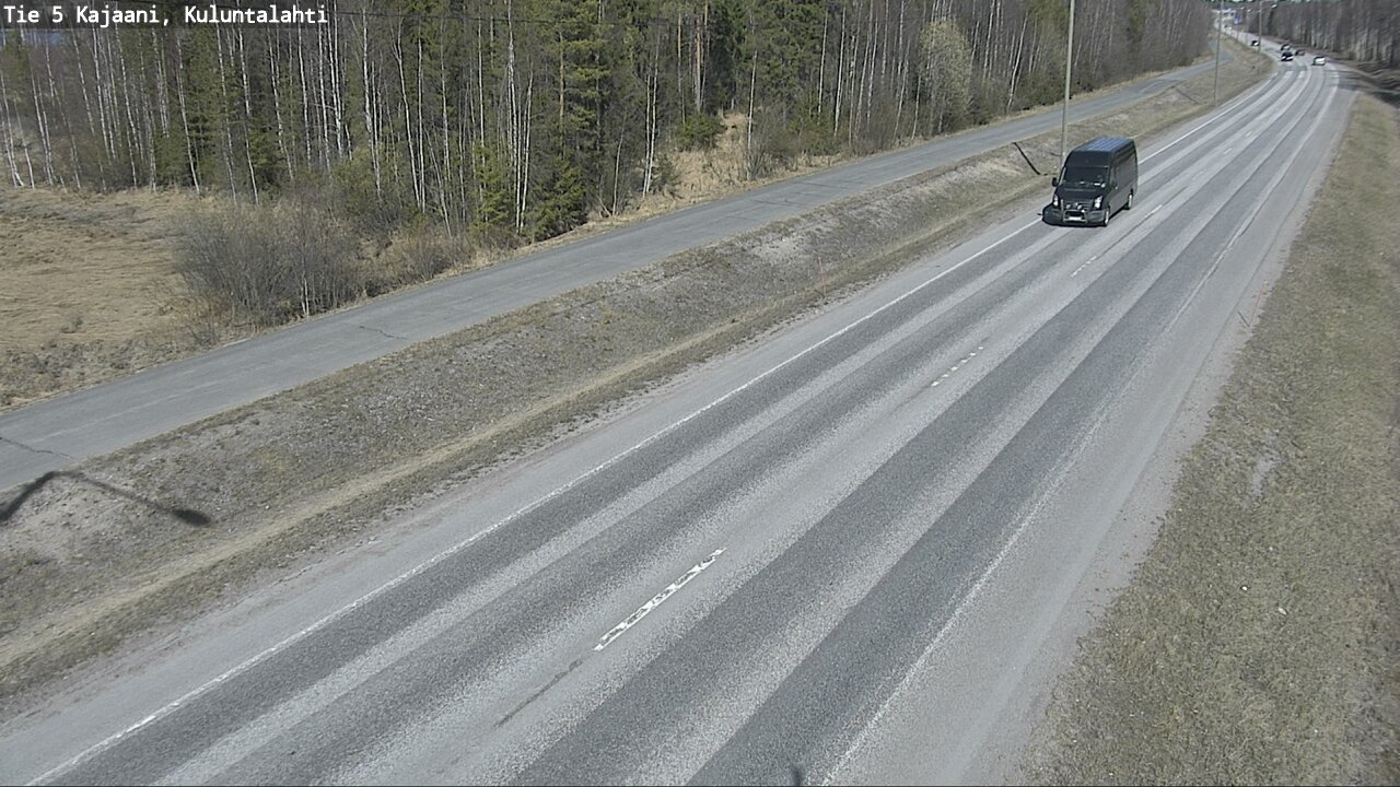 Weather Camera Image Väg 5 Kajaani, Kuluntalahti, Kajaani, Kainuu