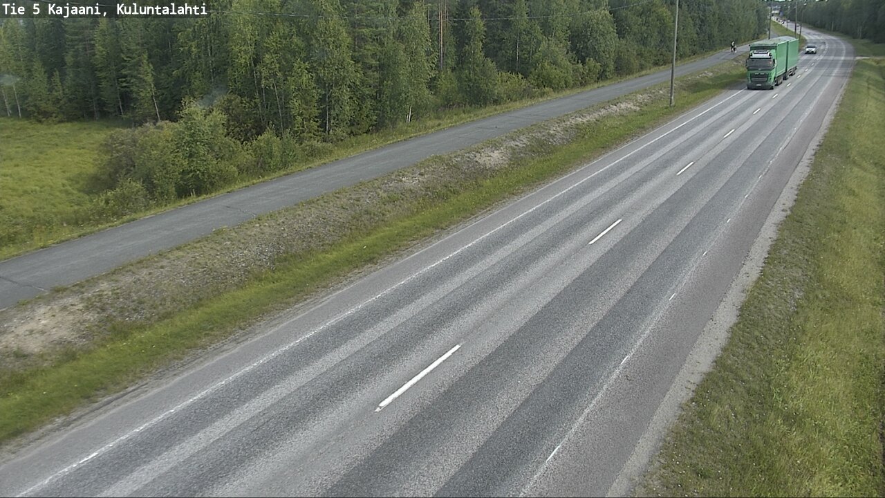 Weather Camera Image Road 5 Kajaani, Kuluntalahti, Kajaani, Kainuu