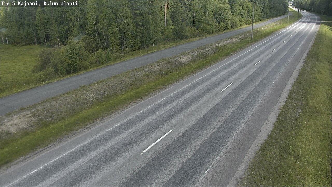 Weather Camera Image Road 5 Kajaani, Kuluntalahti, Kajaani, Kainuu
