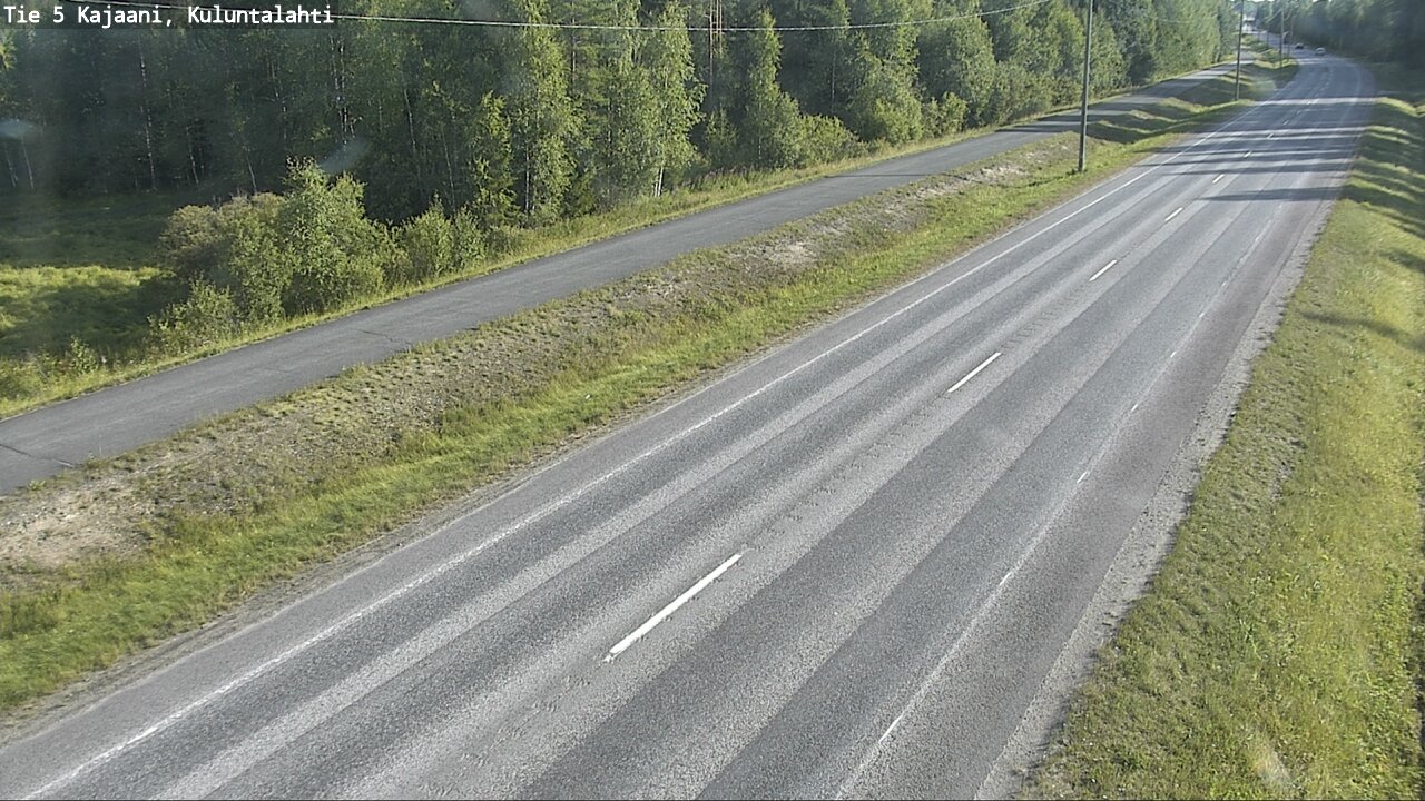 Weather Camera Image Road 5 Kajaani, Kuluntalahti, Kajaani, Kainuu