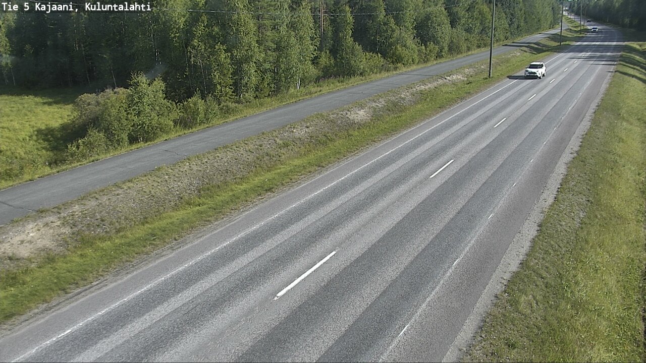 Weather Camera Image Road 5 Kajaani, Kuluntalahti, Kajaani, Kainuu