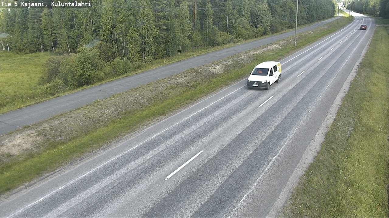 Weather Camera Image Road 5 Kajaani, Kuluntalahti, Kajaani, Kainuu