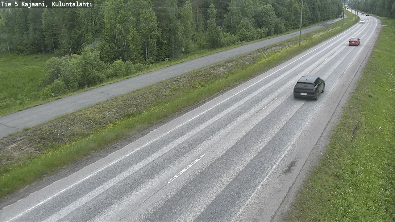 Weather Camera Image Väg 5 Kajaani, Kuluntalahti, Kajaani, Kainuu