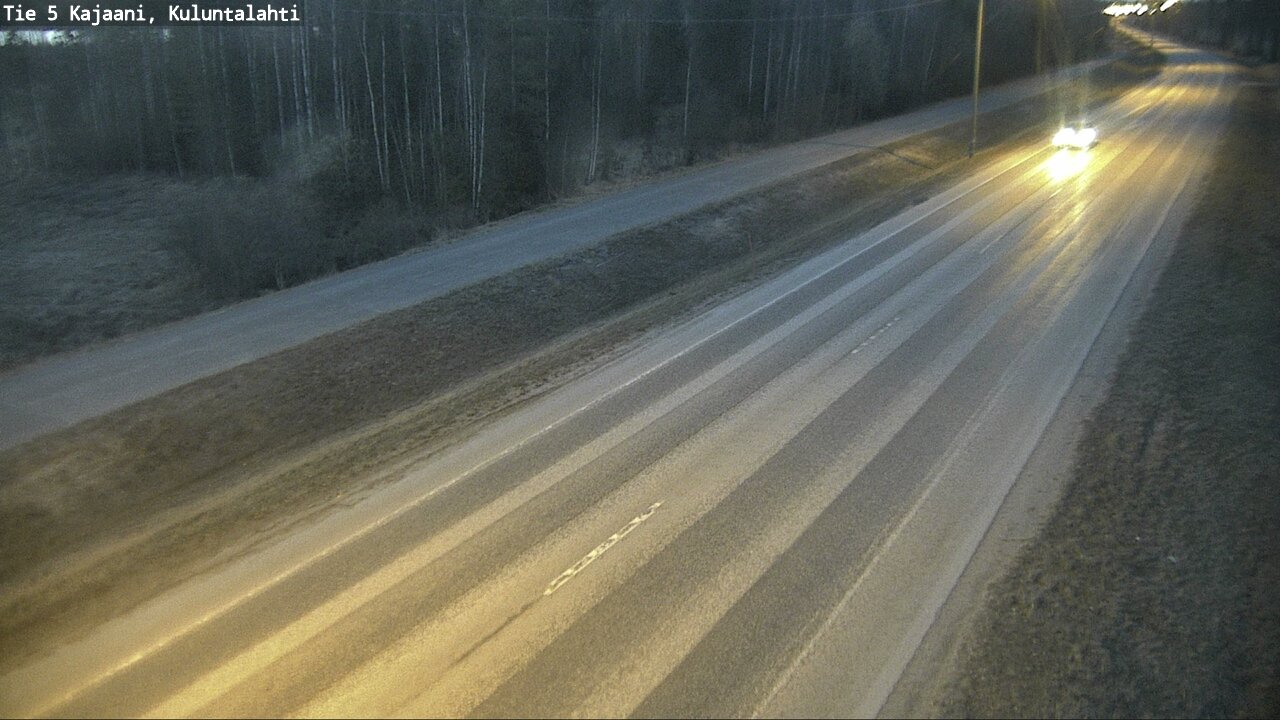 Weather Camera Image Väg 5 Kajaani, Kuluntalahti, Kajaani, Kainuu
