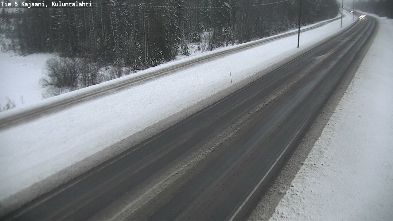 Weather Camera Image Väg 5 Kajaani, Kuluntalahti, Kajaani, Kainuu