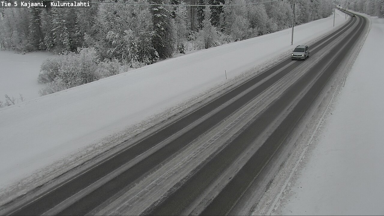 Weather Camera Image Väg 5 Kajaani, Kuluntalahti, Kajaani, Kainuu