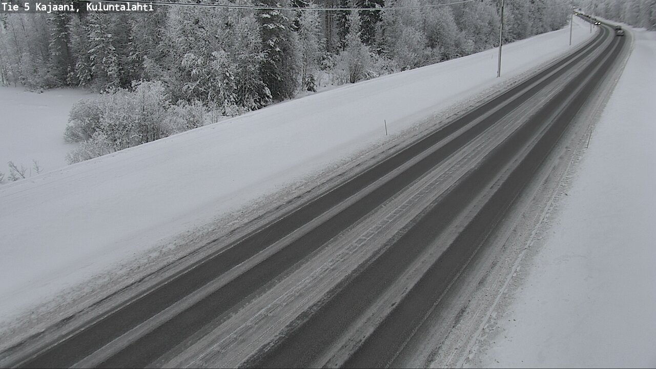 Weather Camera Image Väg 5 Kajaani, Kuluntalahti, Kajaani, Kainuu