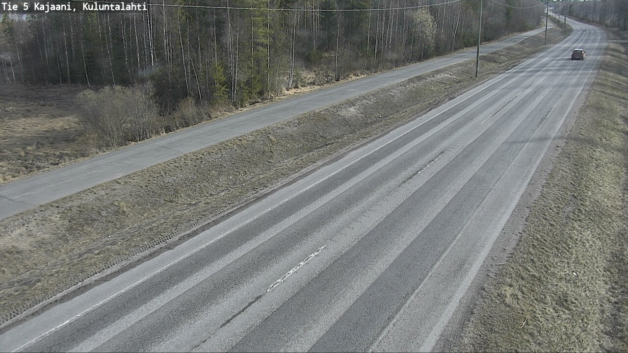 Weather Camera Image Väg 5 Kajaani, Kuluntalahti, Kajaani, Kainuu