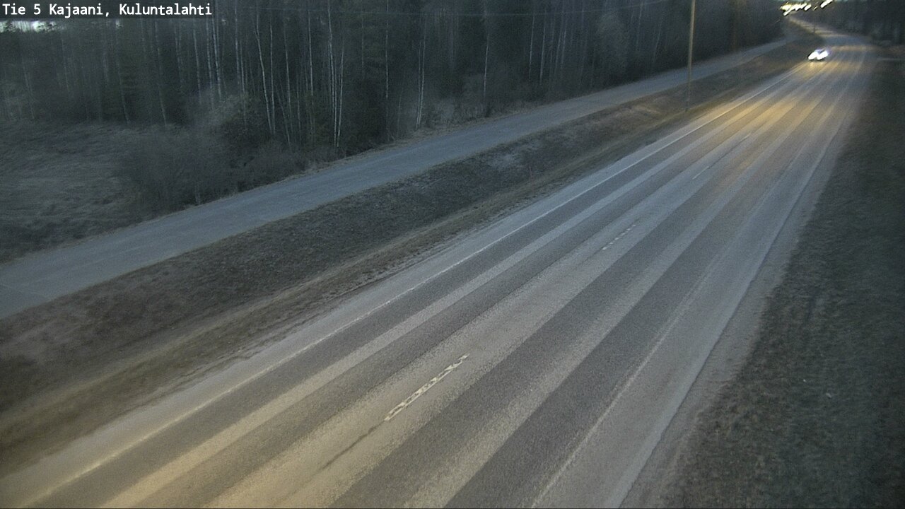 Weather Camera Image Väg 5 Kajaani, Kuluntalahti, Kajaani, Kainuu