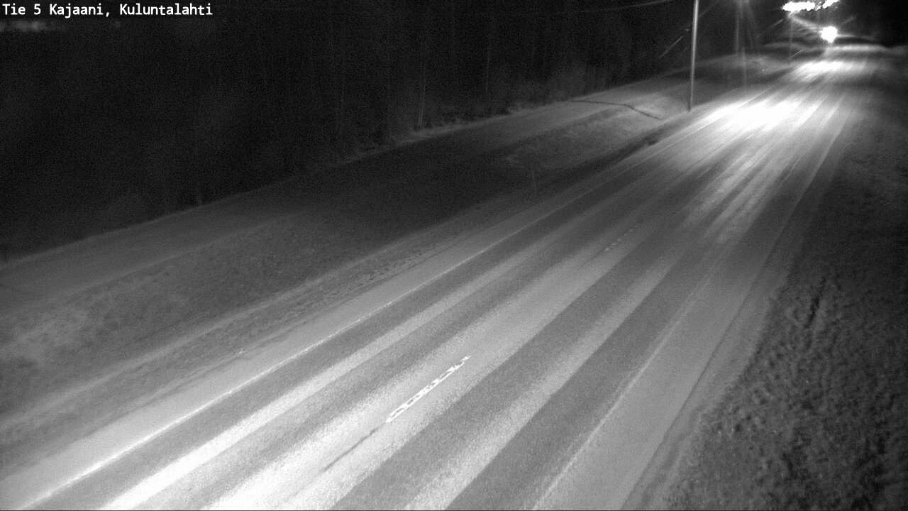 Weather Camera Image Väg 5 Kajaani, Kuluntalahti, Kajaani, Kainuu