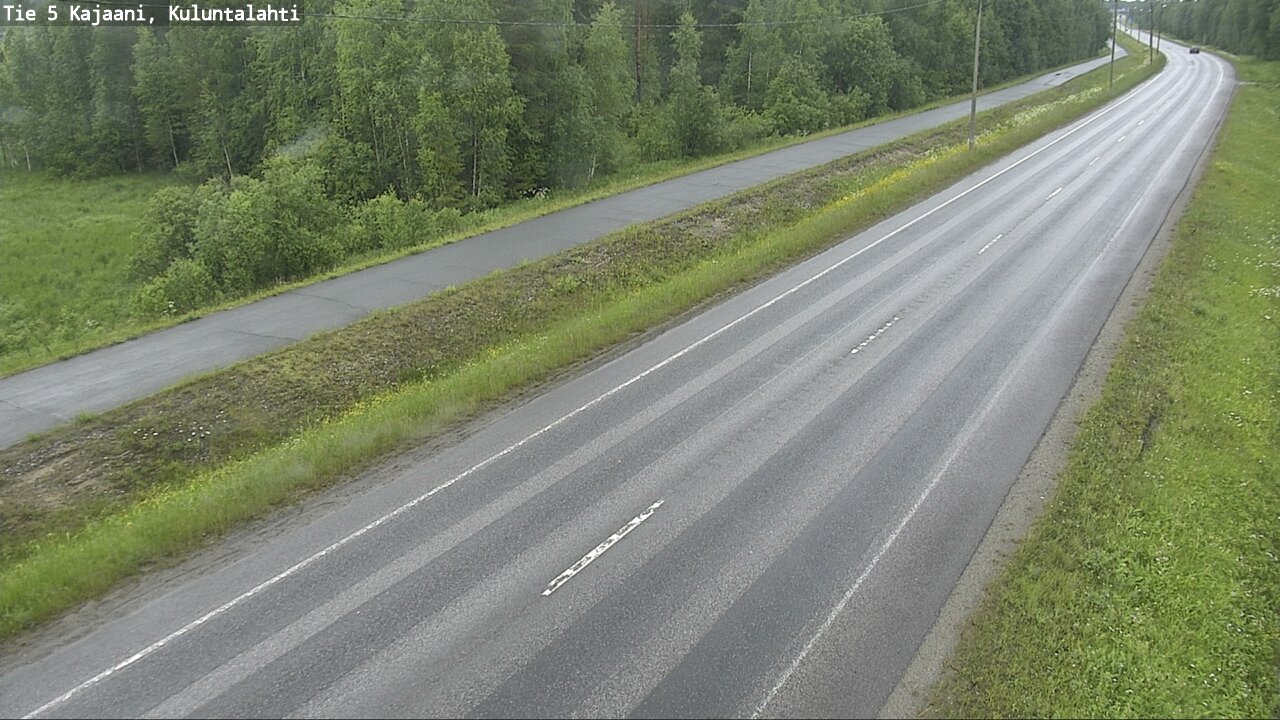 Weather Camera Image Väg 5 Kajaani, Kuluntalahti, Kajaani, Kainuu