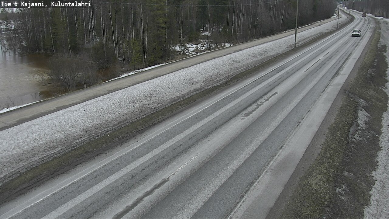 Weather Camera Image Väg 5 Kajaani, Kuluntalahti, Kajaani, Kainuu
