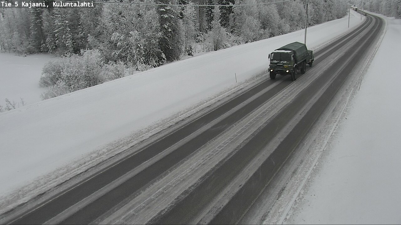 Weather Camera Image Road 5 Kajaani, Kuluntalahti, Kajaani, Kainuu