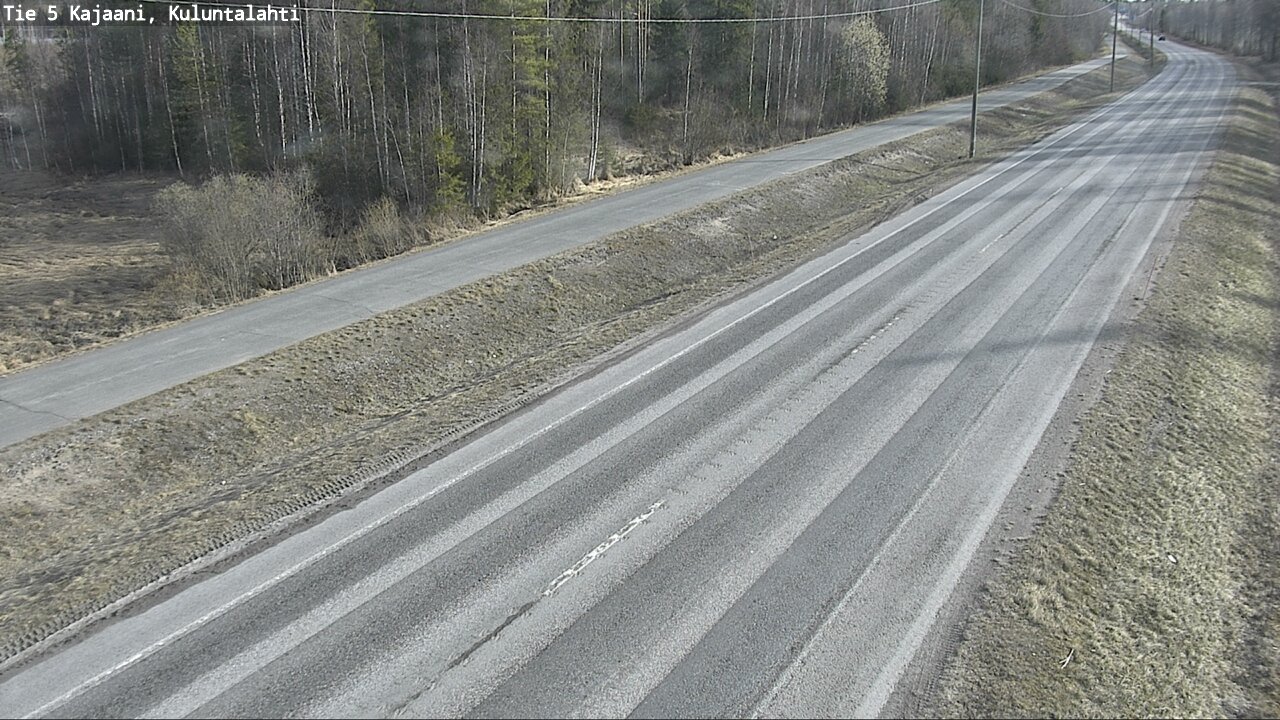 Weather Camera Image Väg 5 Kajaani, Kuluntalahti, Kajaani, Kainuu