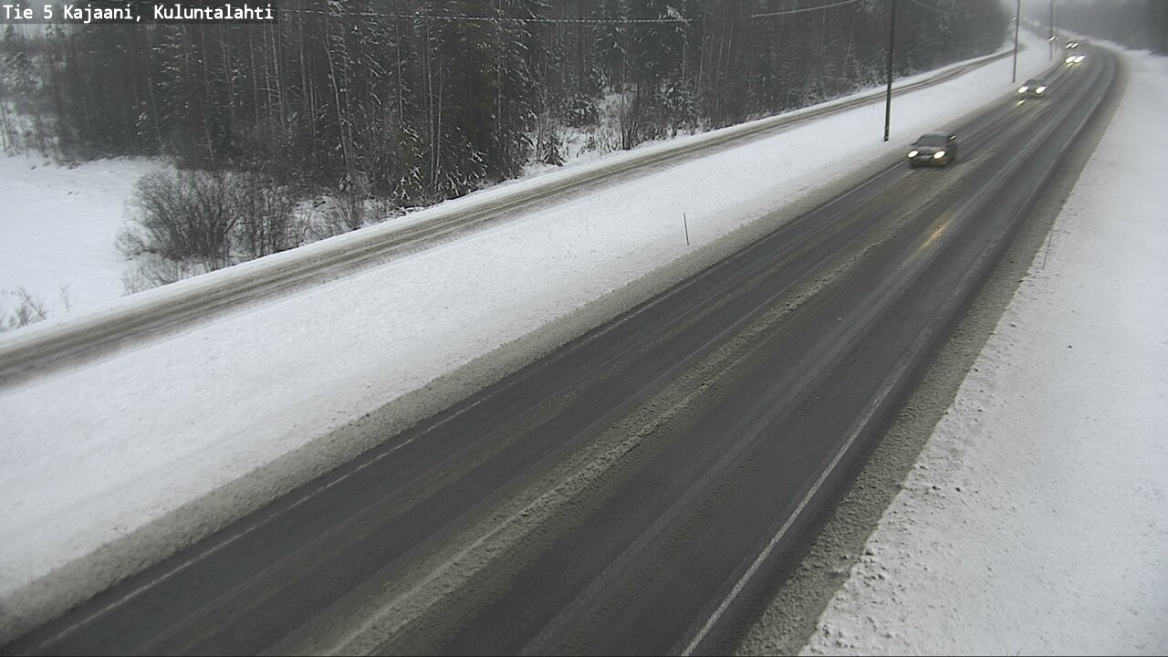 Weather Camera Image Väg 5 Kajaani, Kuluntalahti, Kajaani, Kainuu