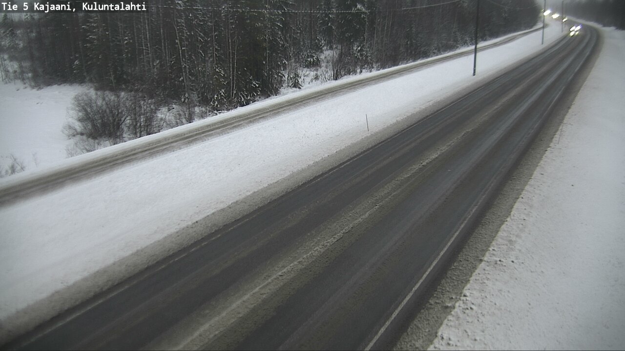 Weather Camera Image Väg 5 Kajaani, Kuluntalahti, Kajaani, Kainuu