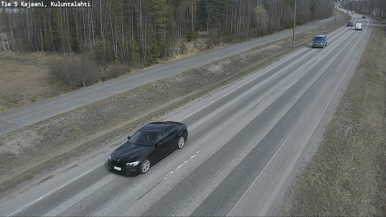 Weather Camera Image Väg 5 Kajaani, Kuluntalahti, Kajaani, Kainuu