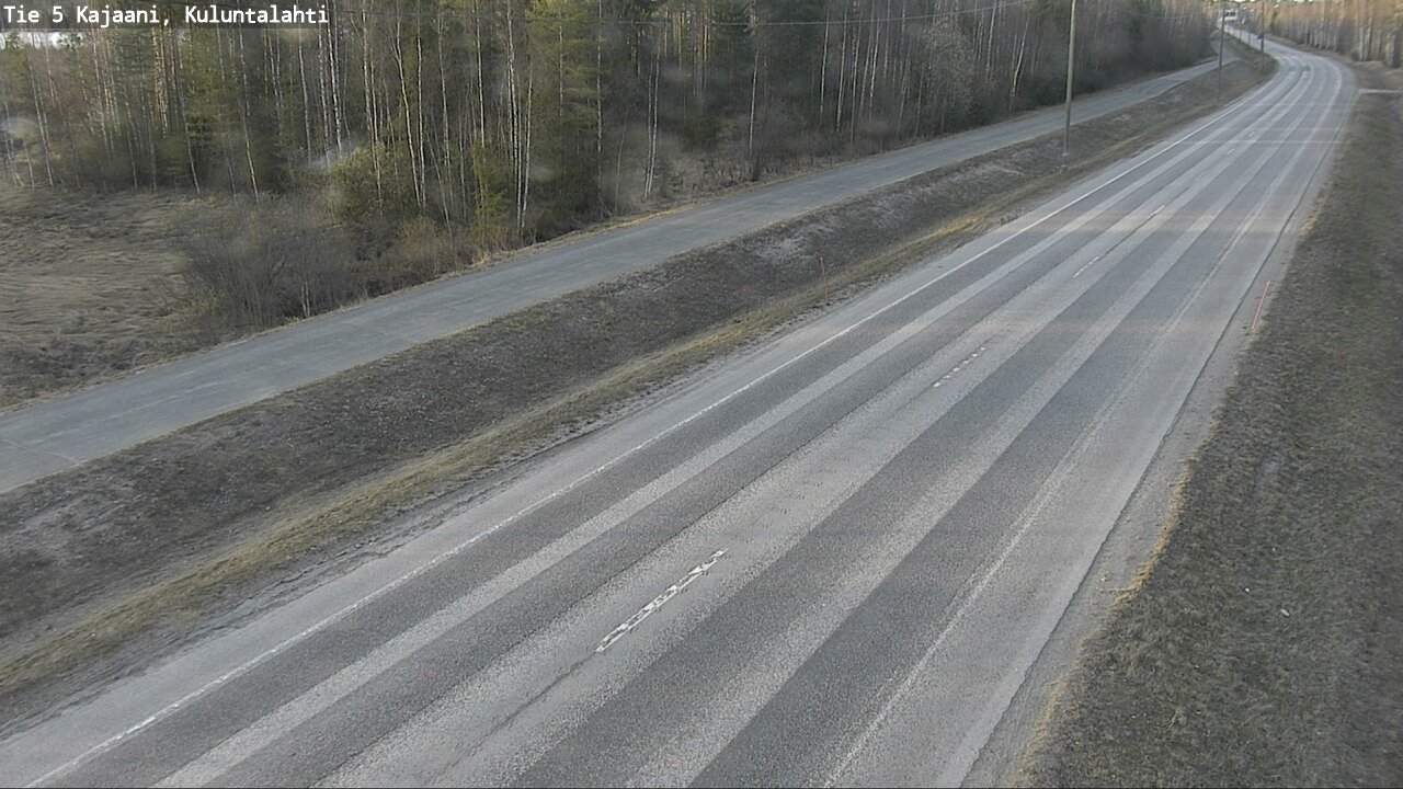 Weather Camera Image Väg 5 Kajaani, Kuluntalahti, Kajaani, Kainuu