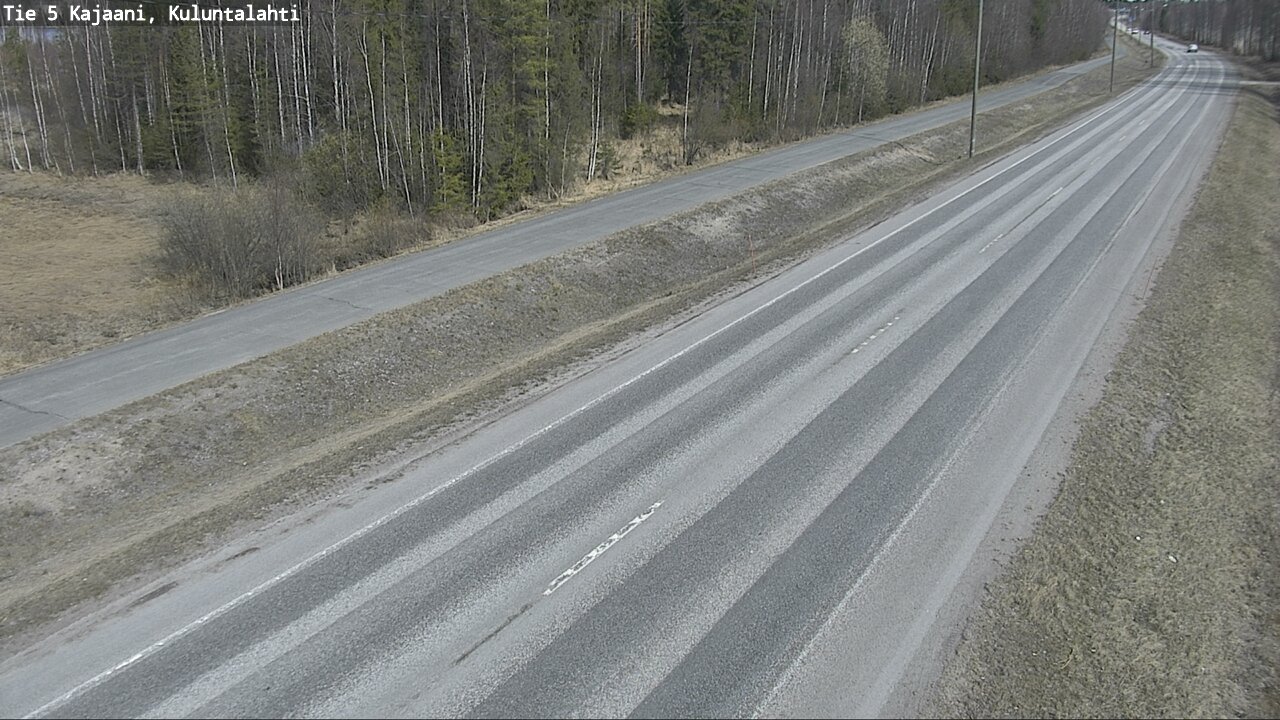 Weather Camera Image Väg 5 Kajaani, Kuluntalahti, Kajaani, Kainuu
