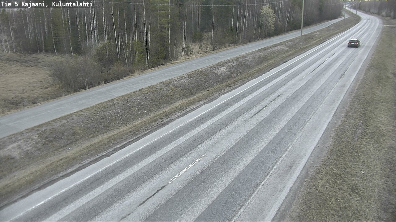 Weather Camera Image Väg 5 Kajaani, Kuluntalahti, Kajaani, Kainuu
