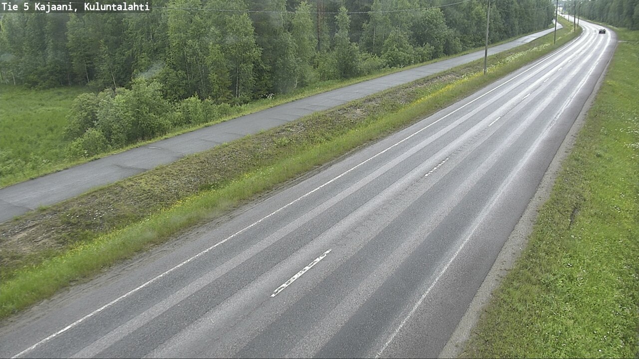 Weather Camera Image Väg 5 Kajaani, Kuluntalahti, Kajaani, Kainuu