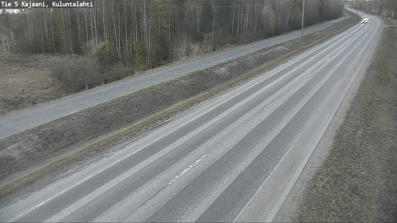 Weather Camera Image Väg 5 Kajaani, Kuluntalahti, Kajaani, Kainuu