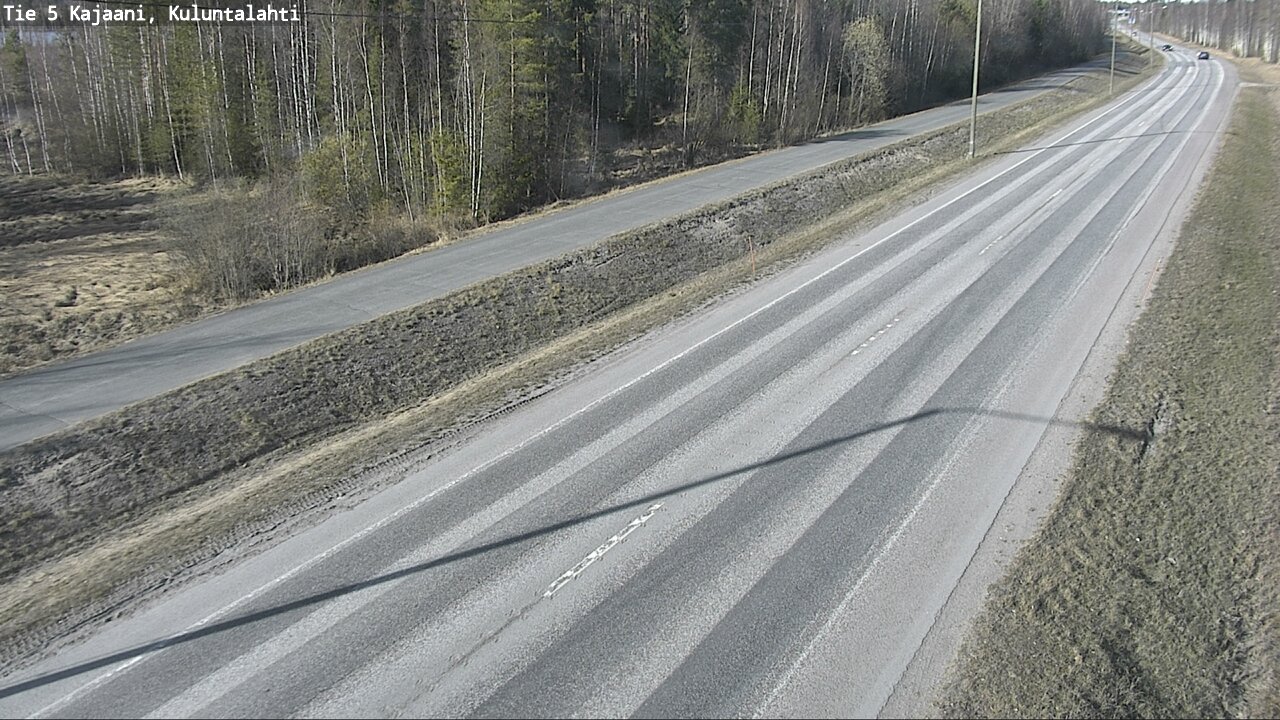 Weather Camera Image Väg 5 Kajaani, Kuluntalahti, Kajaani, Kainuu