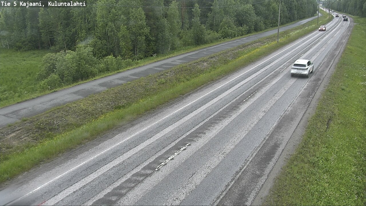 Weather Camera Image Väg 5 Kajaani, Kuluntalahti, Kajaani, Kainuu