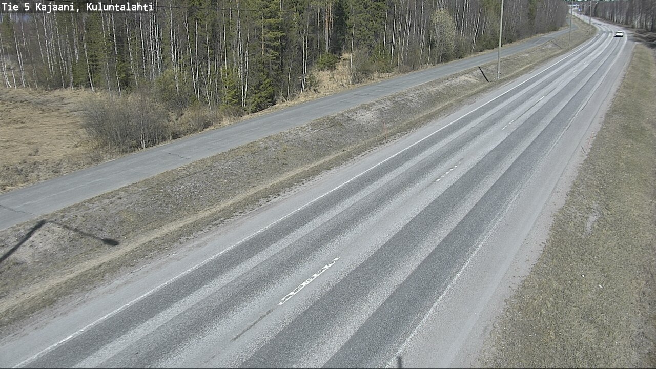 Weather Camera Image Väg 5 Kajaani, Kuluntalahti, Kajaani, Kainuu