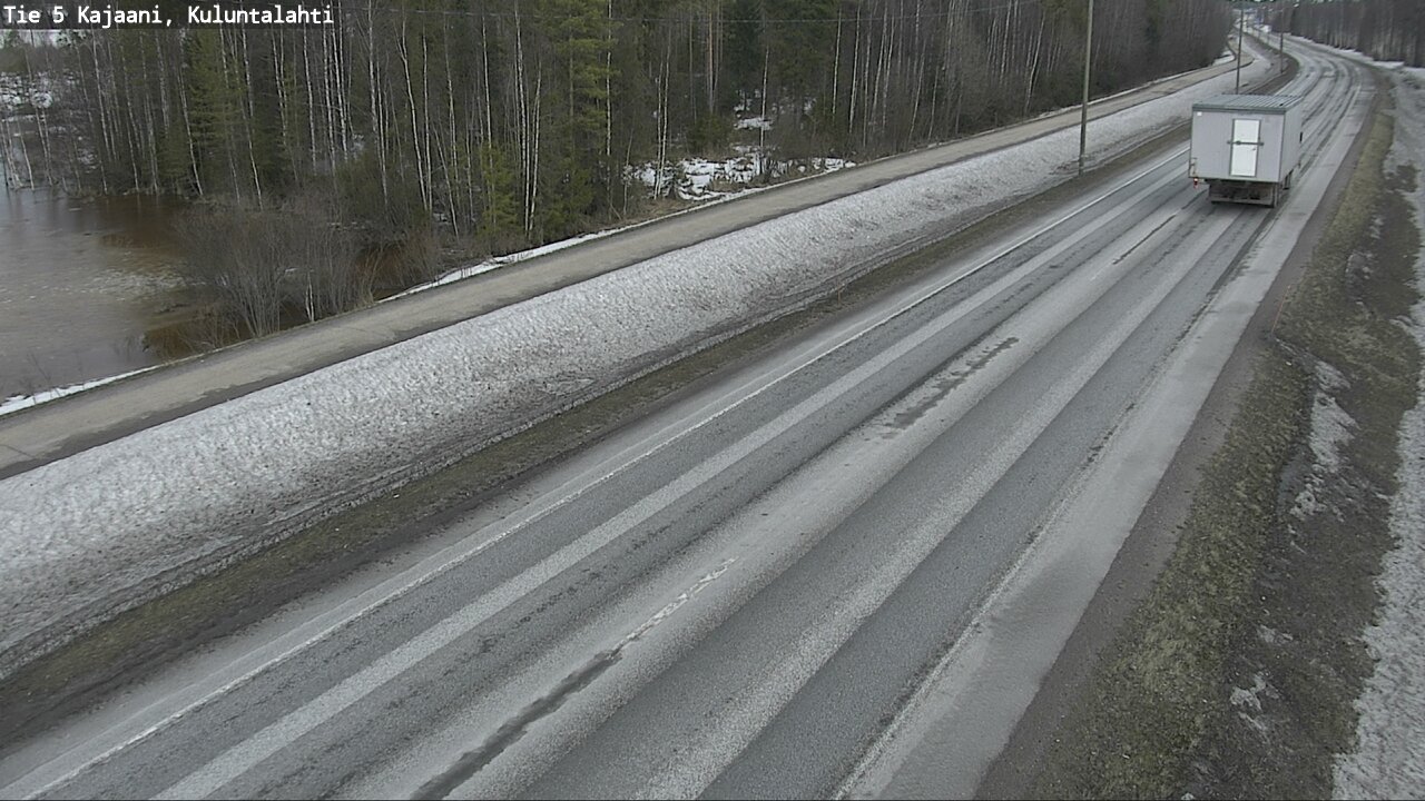 Weather Camera Image Väg 5 Kajaani, Kuluntalahti, Kajaani, Kainuu