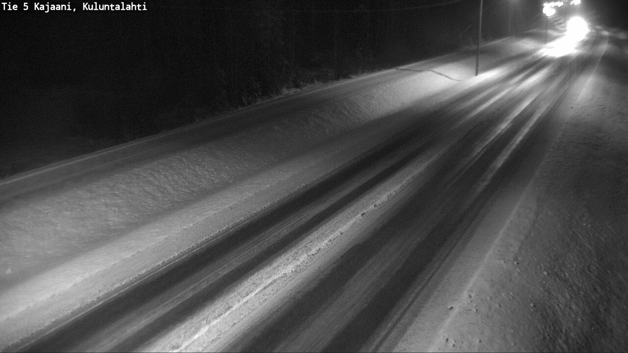 Weather Camera Image Väg 5 Kajaani, Kuluntalahti, Kajaani, Kainuu