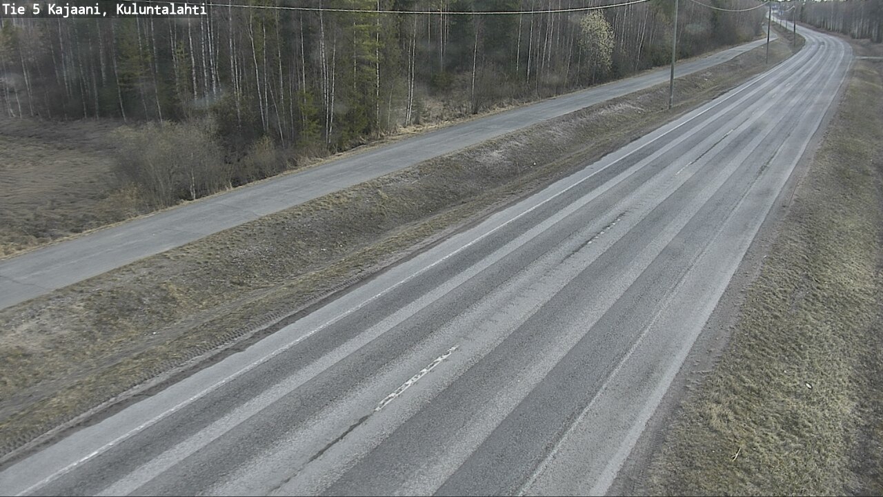 Weather Camera Image Väg 5 Kajaani, Kuluntalahti, Kajaani, Kainuu