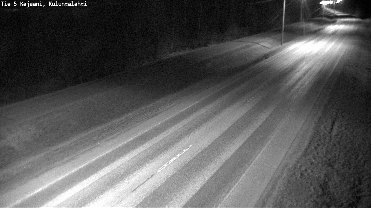 Weather Camera Image Väg 5 Kajaani, Kuluntalahti, Kajaani, Kainuu