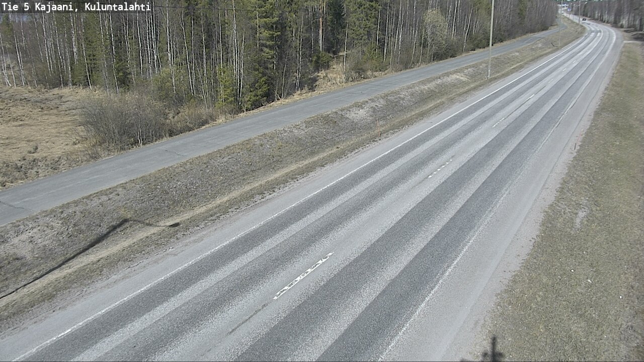 Weather Camera Image Väg 5 Kajaani, Kuluntalahti, Kajaani, Kainuu