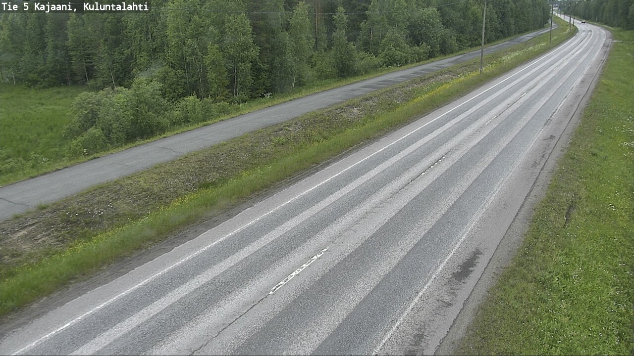Weather Camera Image Väg 5 Kajaani, Kuluntalahti, Kajaani, Kainuu