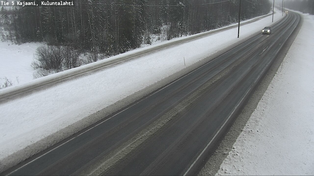 Weather Camera Image Väg 5 Kajaani, Kuluntalahti, Kajaani, Kainuu