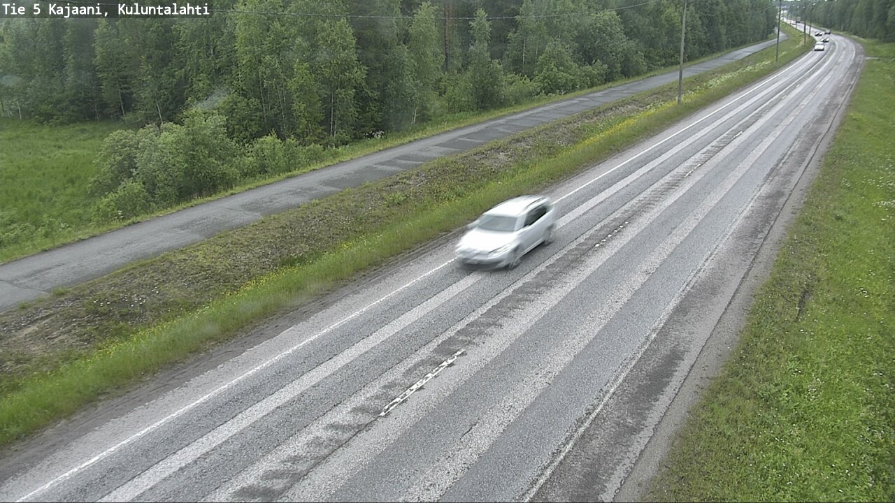 Weather Camera Image Väg 5 Kajaani, Kuluntalahti, Kajaani, Kainuu