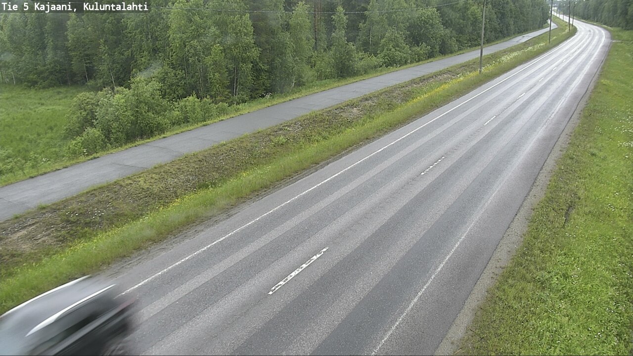 Weather Camera Image Väg 5 Kajaani, Kuluntalahti, Kajaani, Kainuu