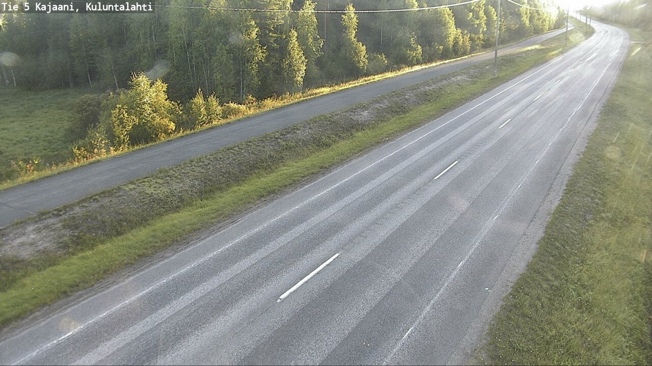 Weather Camera Image Road 5 Kajaani, Kuluntalahti, Kajaani, Kainuu