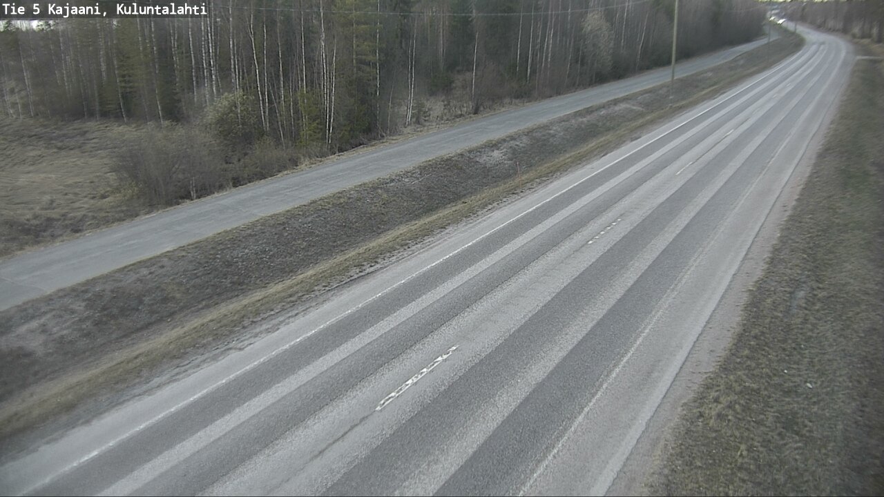 Weather Camera Image Väg 5 Kajaani, Kuluntalahti, Kajaani, Kainuu