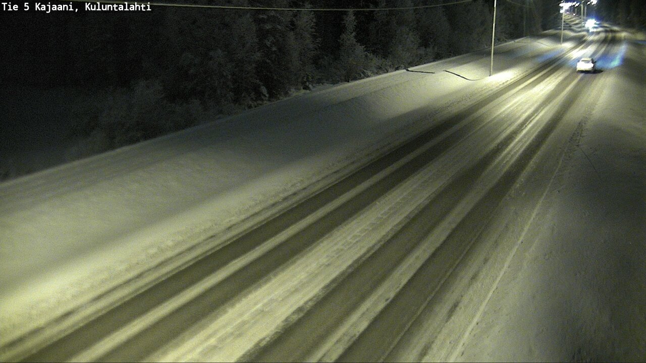 Weather Camera Image Väg 5 Kajaani, Kuluntalahti, Kajaani, Kainuu