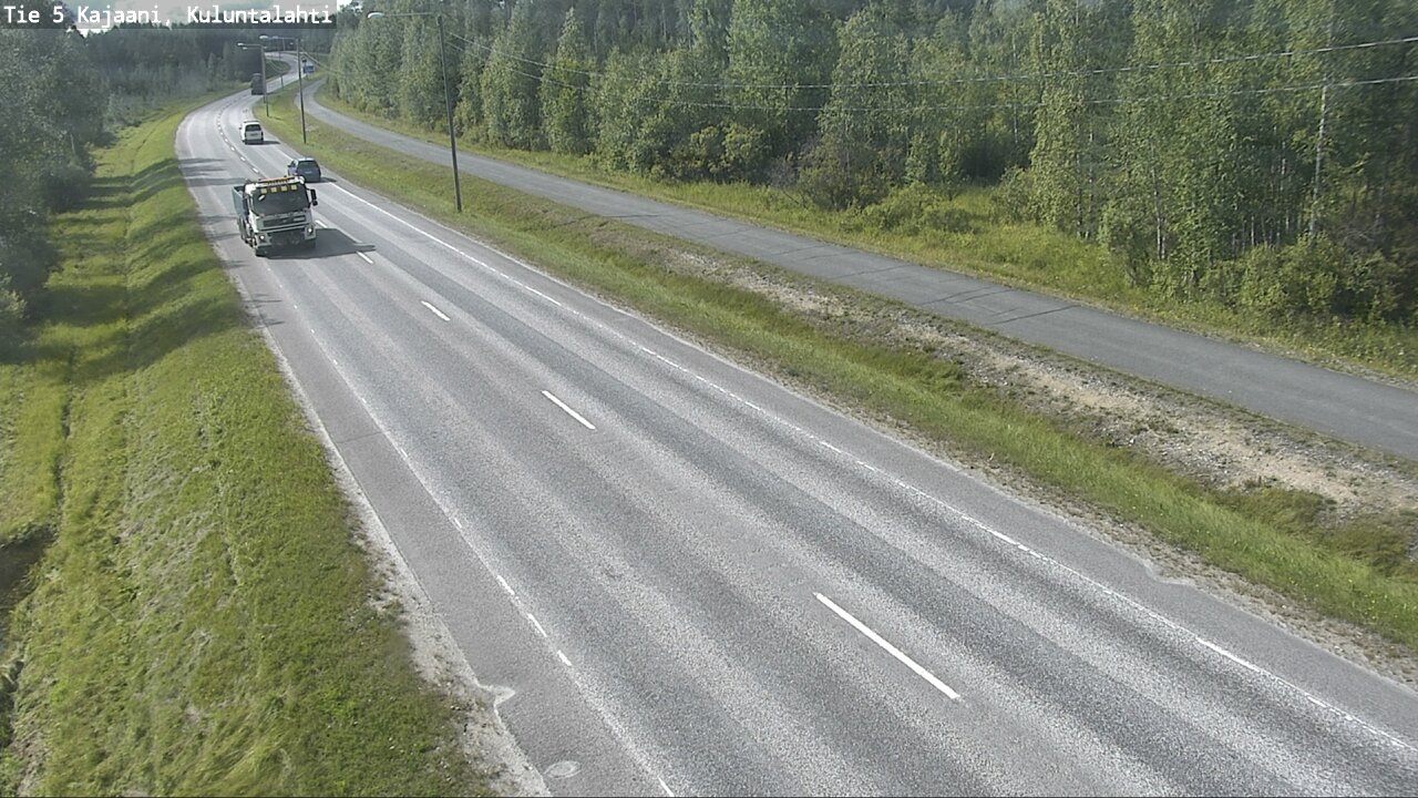 Weather Camera Image Väg 5 Kajaani, Kuluntalahti, Kajaani, Kainuu