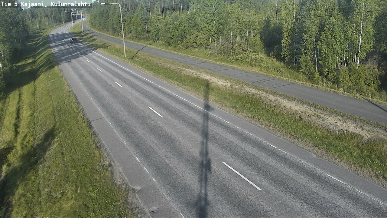 Weather Camera Image Väg 5 Kajaani, Kuluntalahti, Kajaani, Kainuu