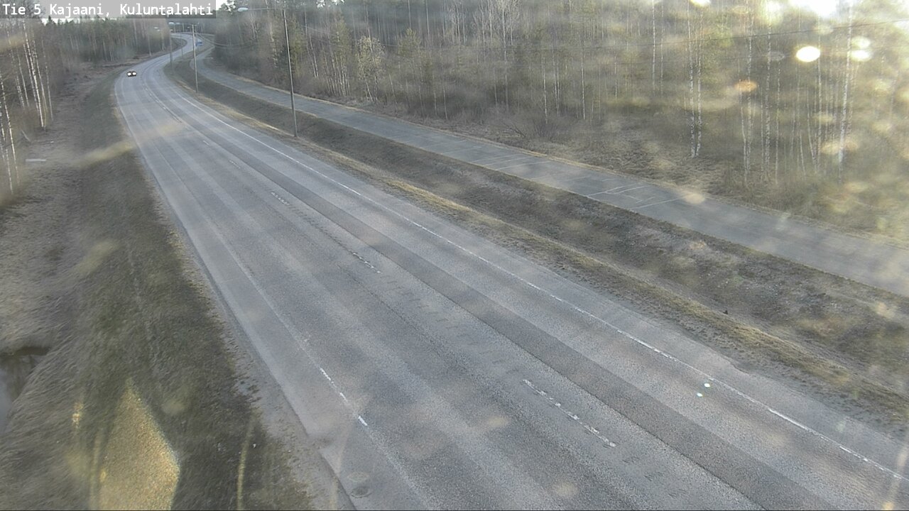 Weather Camera Image Väg 5 Kajaani, Kuluntalahti, Kajaani, Kainuu